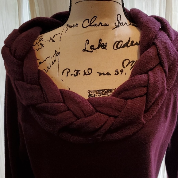 Questions by Say What Plum long sweater - Picture 2 of 7